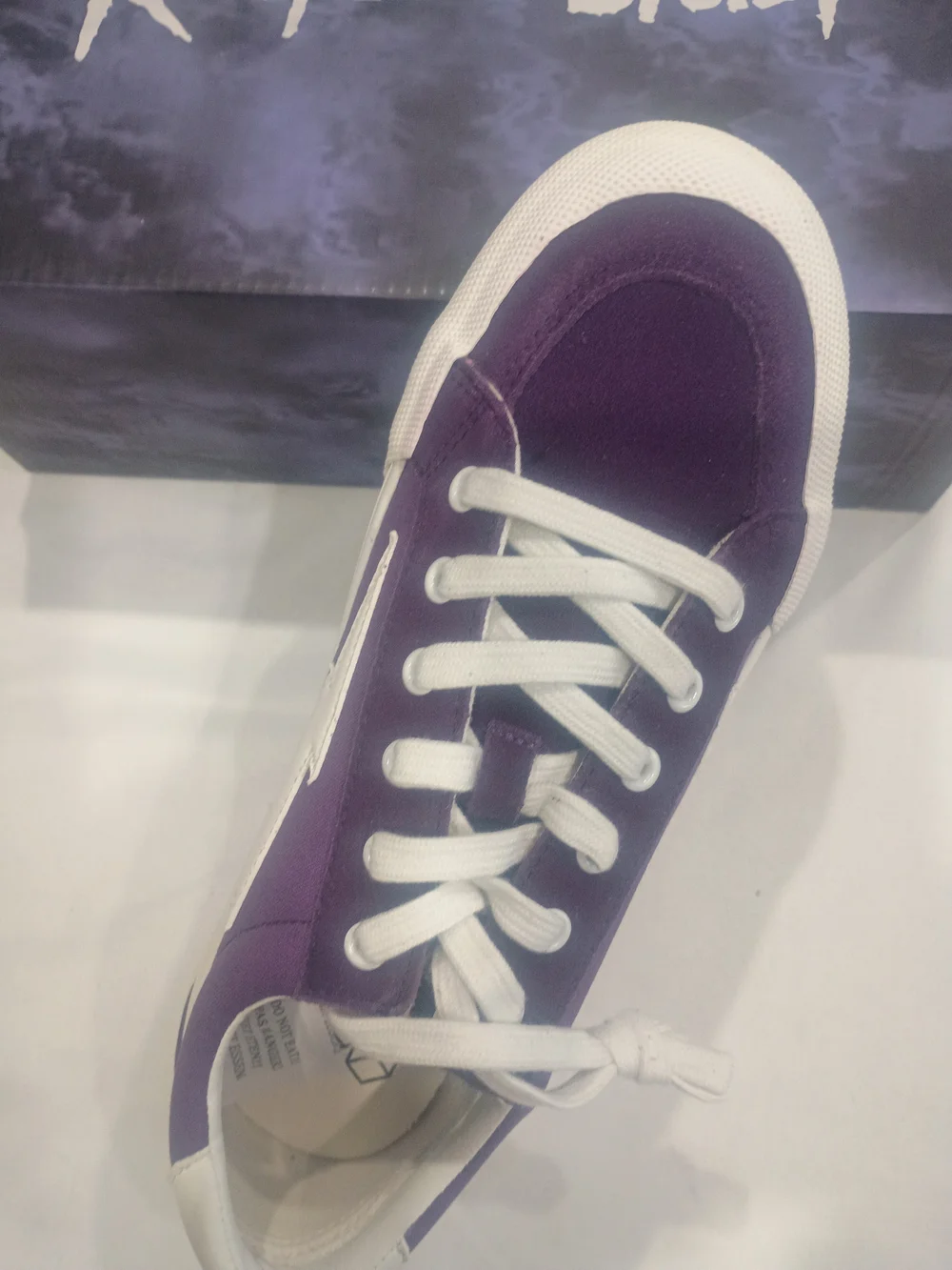 Dark Violet White Sneakers (Size 9)